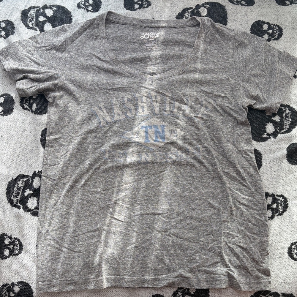 Blue 84 Gray Nashville Graphic Short Sleeve Tee